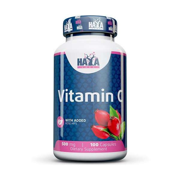 Vitamin C 500mg With Rose Hips Haya Labs