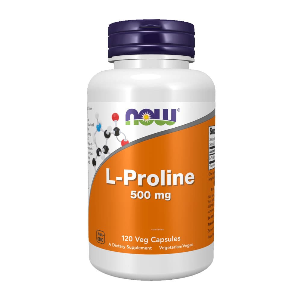 L-Proline 500mg Now Foods