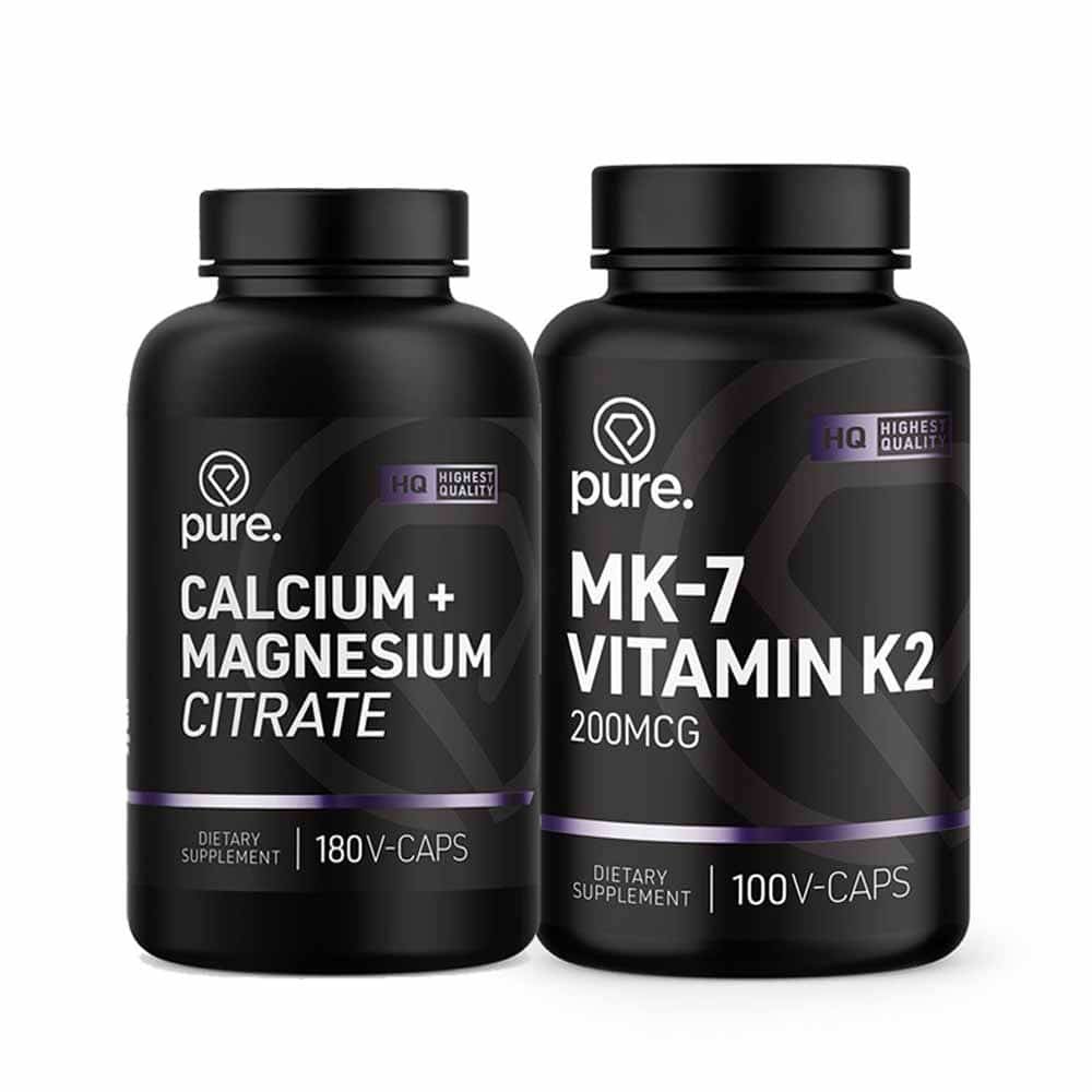 Vitamine K2 MK-7 x Calcium magnesium Citraat