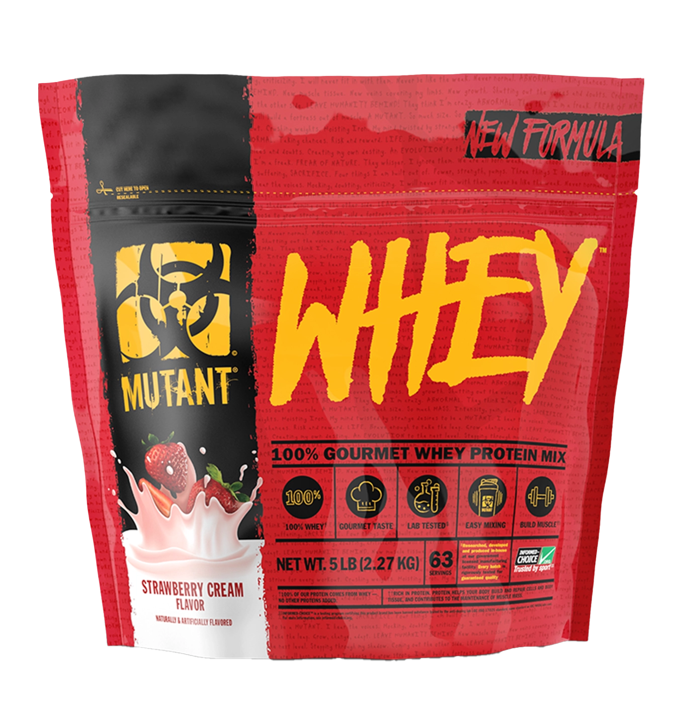Mutant Whey - 2270 g - Aardbei