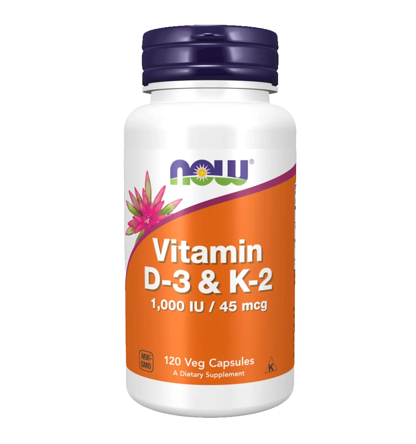 Vitamine D-3 & K-2 - 120 v-caps