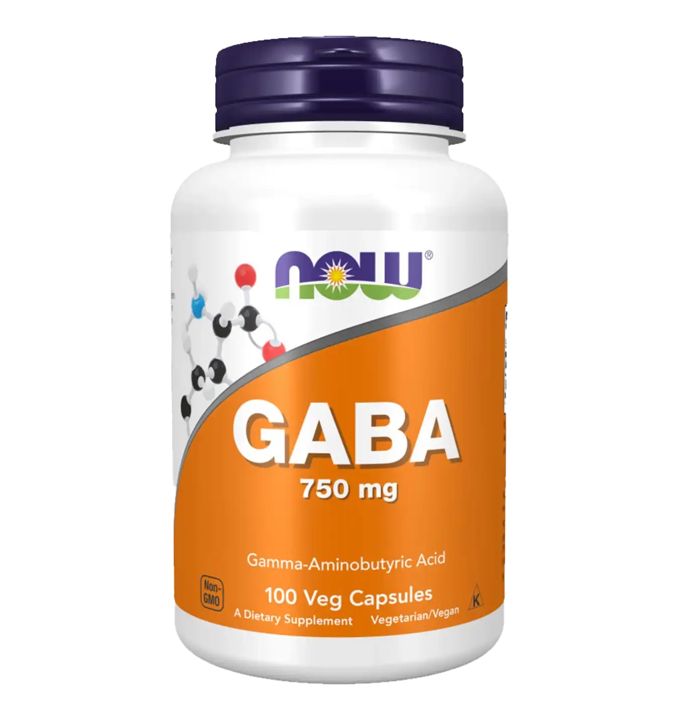 Now Foods GABA 750mg - 100 v-caps
