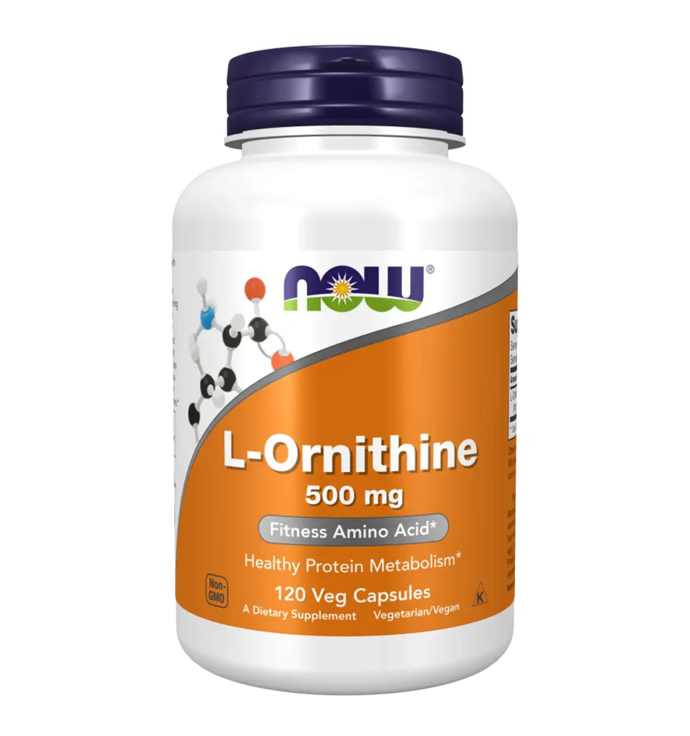 Now Foods L-Ornithine 500mg - 120 v-caps