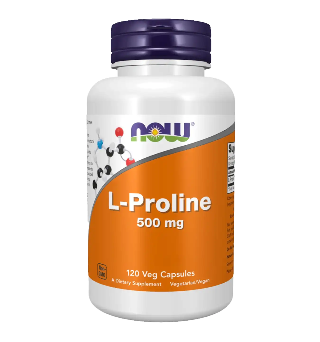 L-Proline 500mg - 120 v-caps