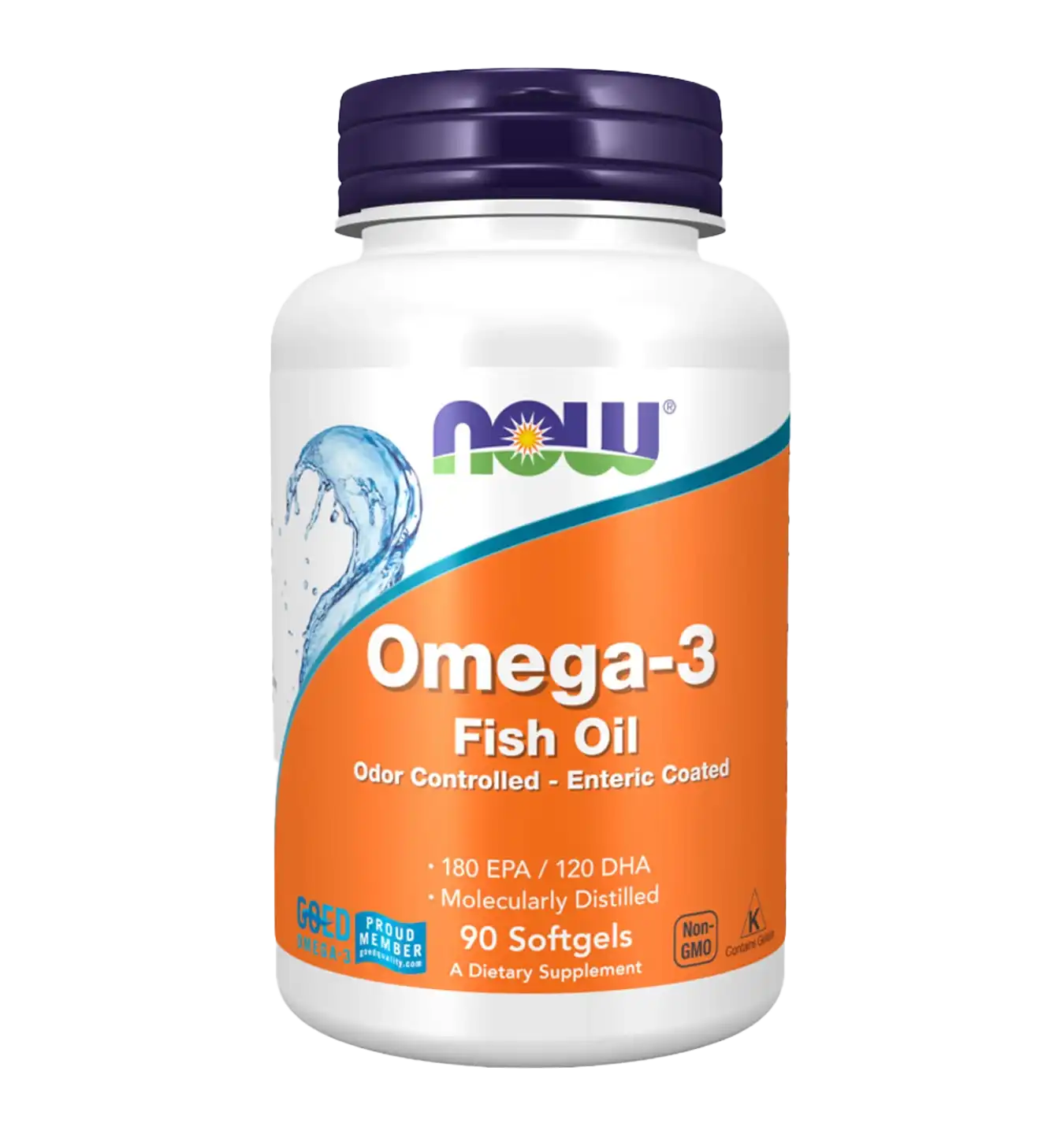 Omega-3 Fish Oil, Cholesterol-free - 180 softgels