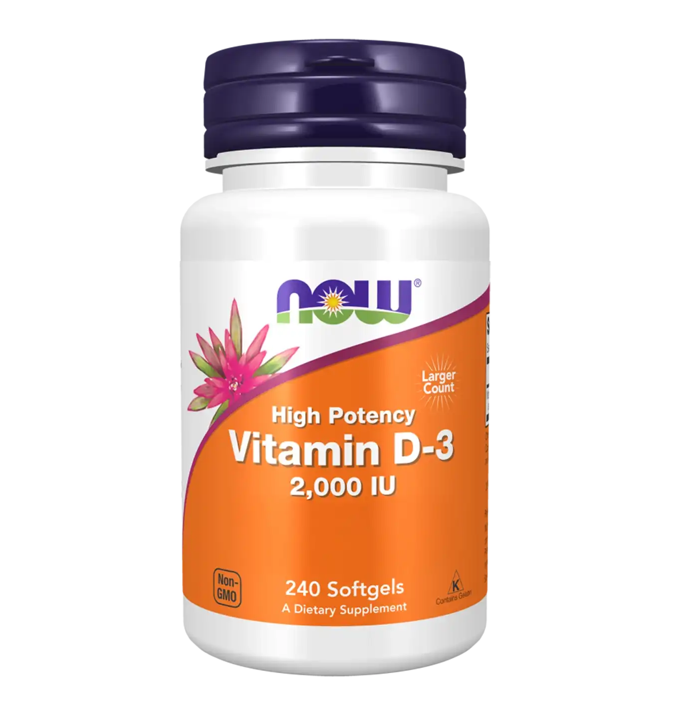 Now Foods Vitamine D-3 2000IU - 240 softgels