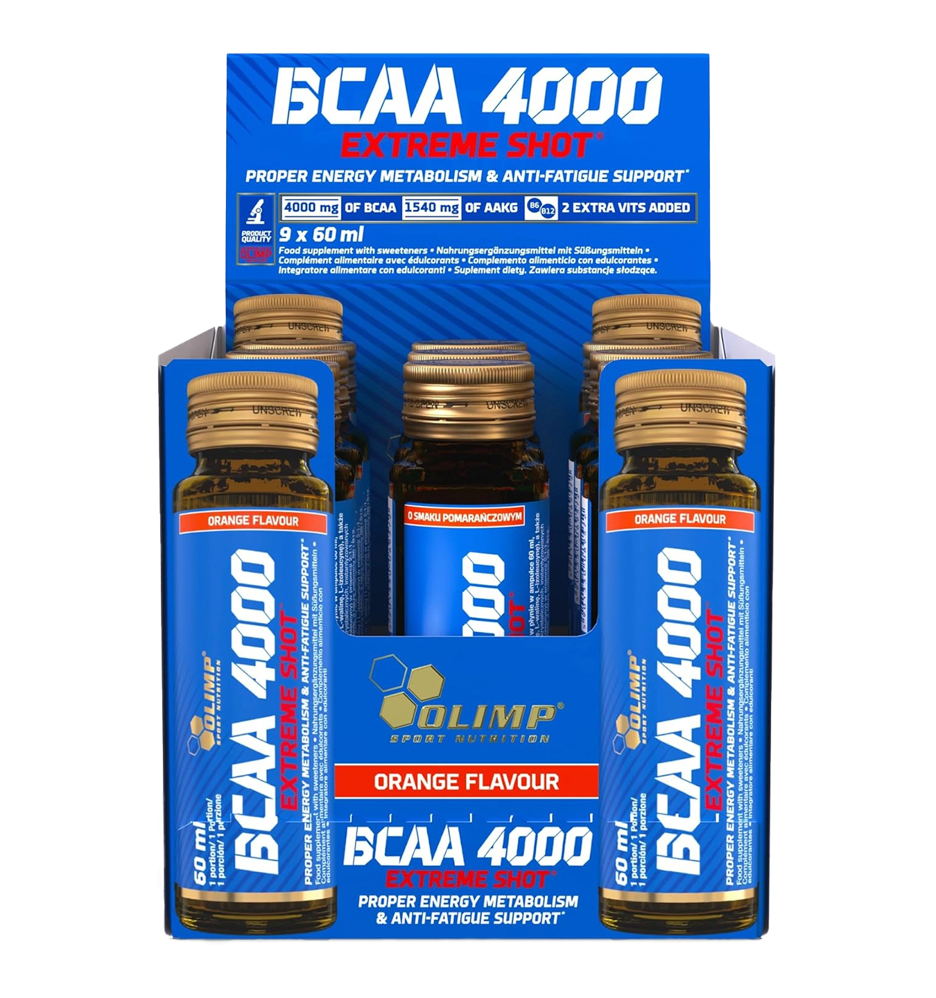 Olimp BCAA 4000 Extreme Shot - 20x 60 ml - Orange