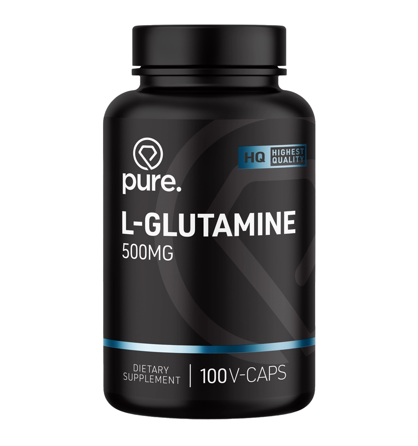 Pure. L-Glutamine 500mg - 100 v-caps