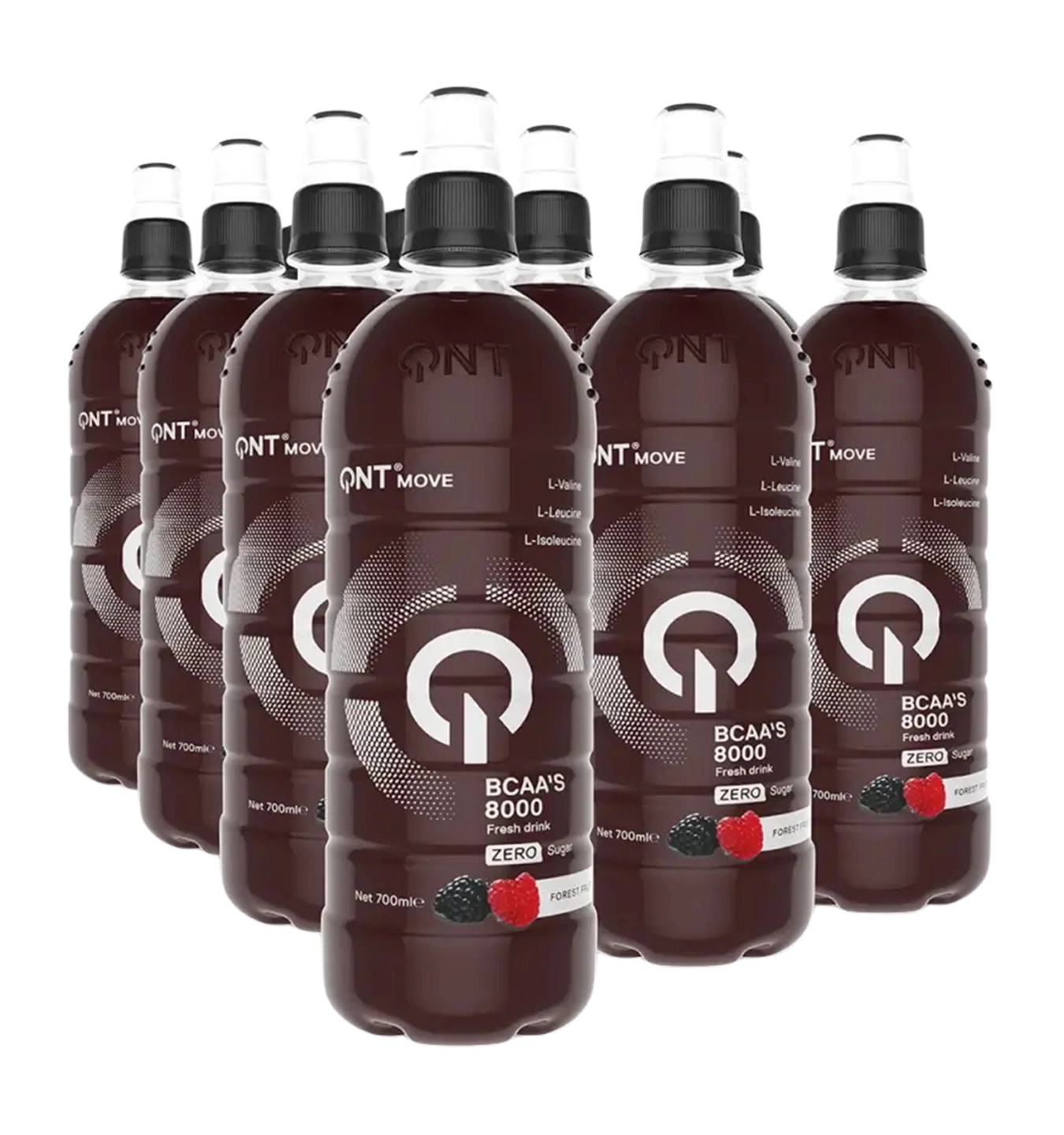 QNT BCAA 8000 - 12x 700 ml - Forest Fruits