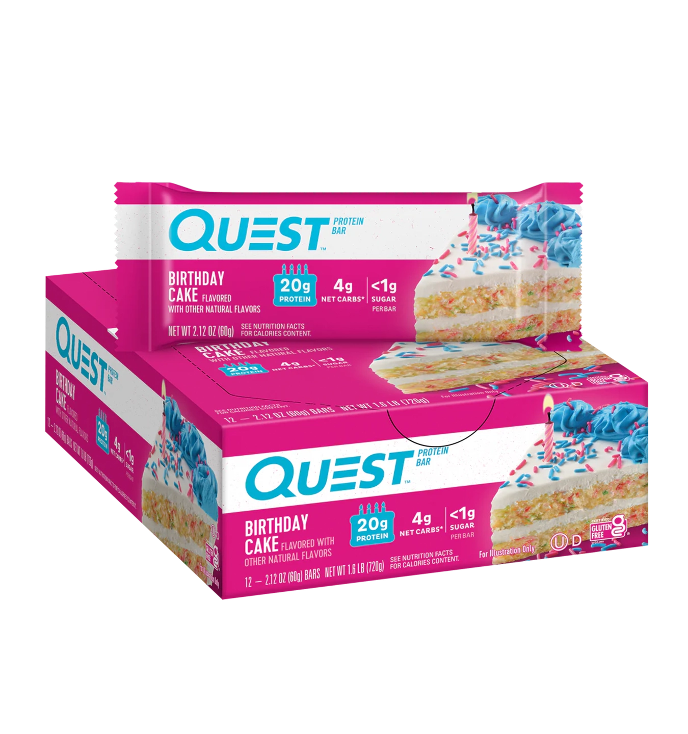 Quest Nutrition Quest Protein Bars - 12 repen - Birthday Cake