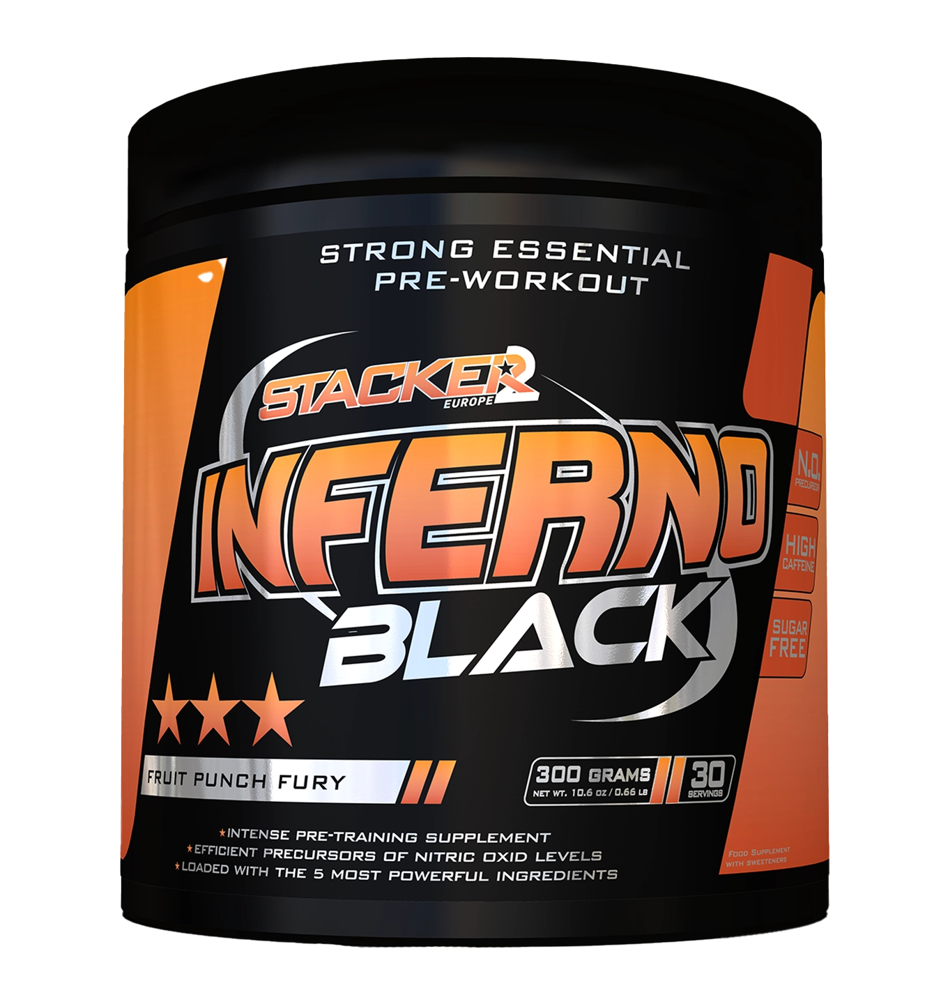 Stacker2 Inferno Black - 30 servings - Fruit Punch