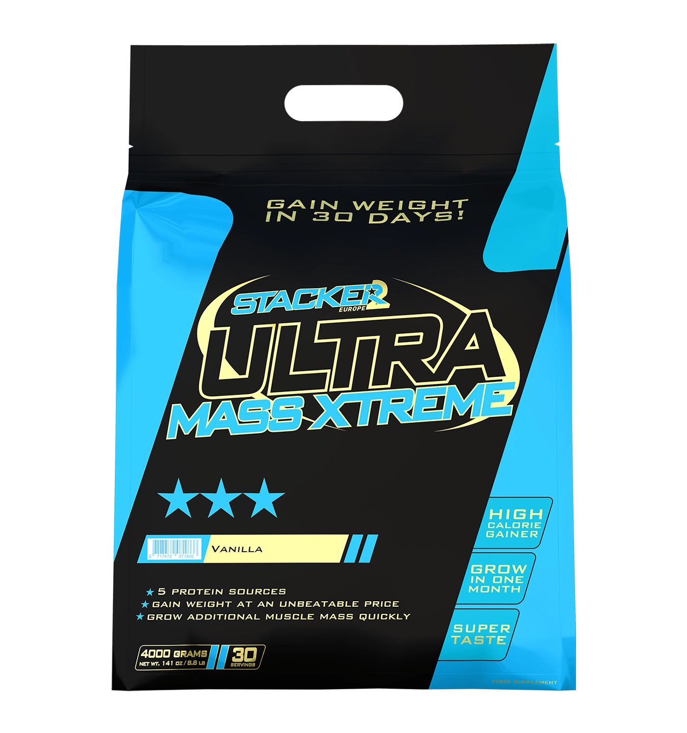 Stacker2 Ultra Mass Xtreme - 4000 g - Vanille