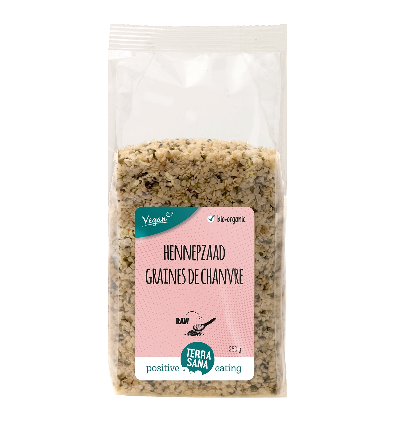 Terrasana Raw Hennepzaad - 250 g