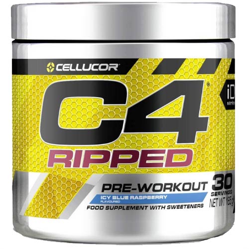 Cellucor C4 Ripped Pre Workout - Icy Blue Razz - 30 shakes (189 gram)