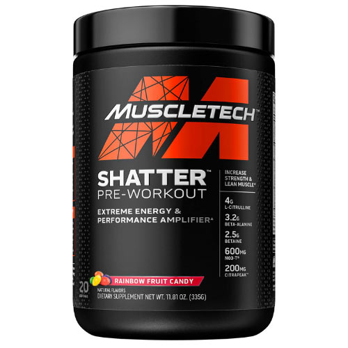 Shatter Pre Workout 20servings Rainbow Fruit Candy