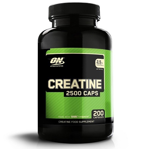 Optimum Nutrition Creatine Caps – Creatine Capsules – CreaPure – 200 Capsules (100 doseringen)