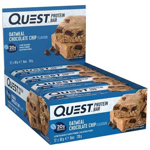 Quest Protein Bars 12repen Oatmeal Choco Chip