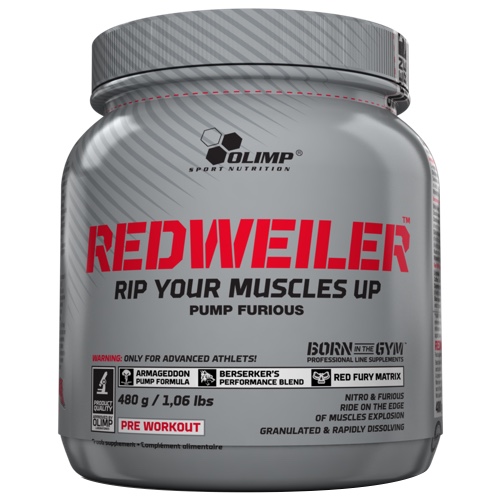 Olimp Supplements Redweiler - Pre-Workout - Red Punch - 480 gram