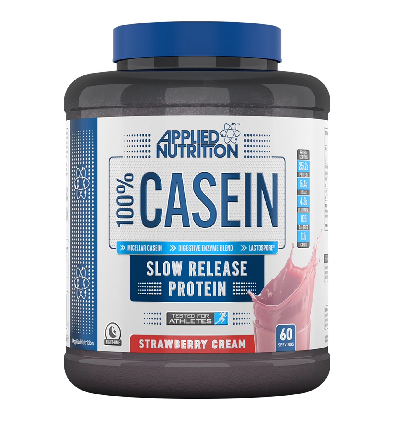100% Casein Protein - 1800 g - Strawberry