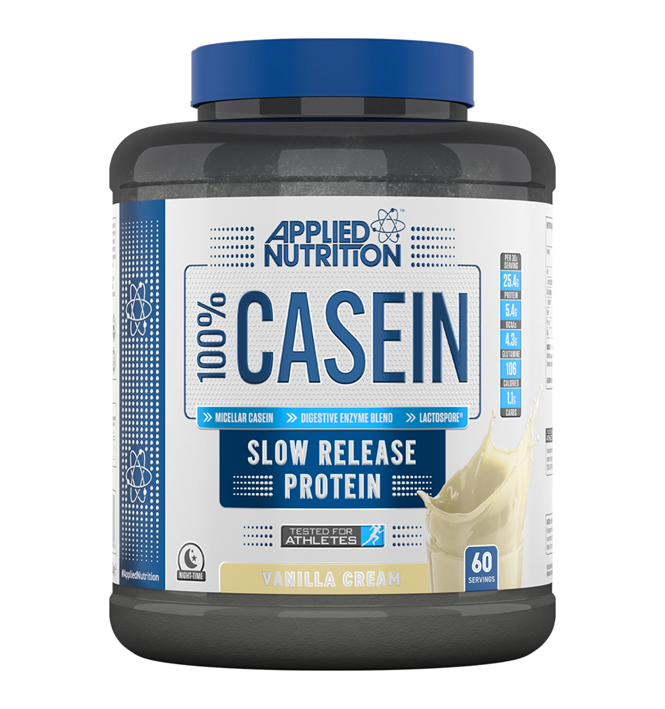 100% Casein Protein - 1800 g - Vanilla