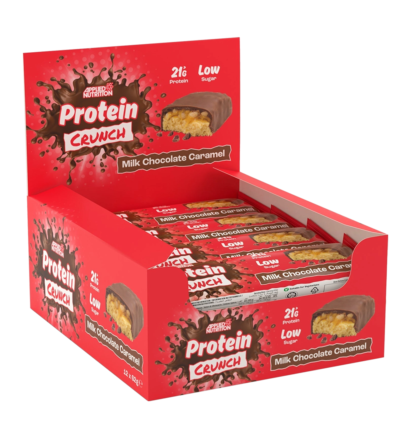 Applied Protein Bar - 12 x 62 g - Milk Choco Caramel