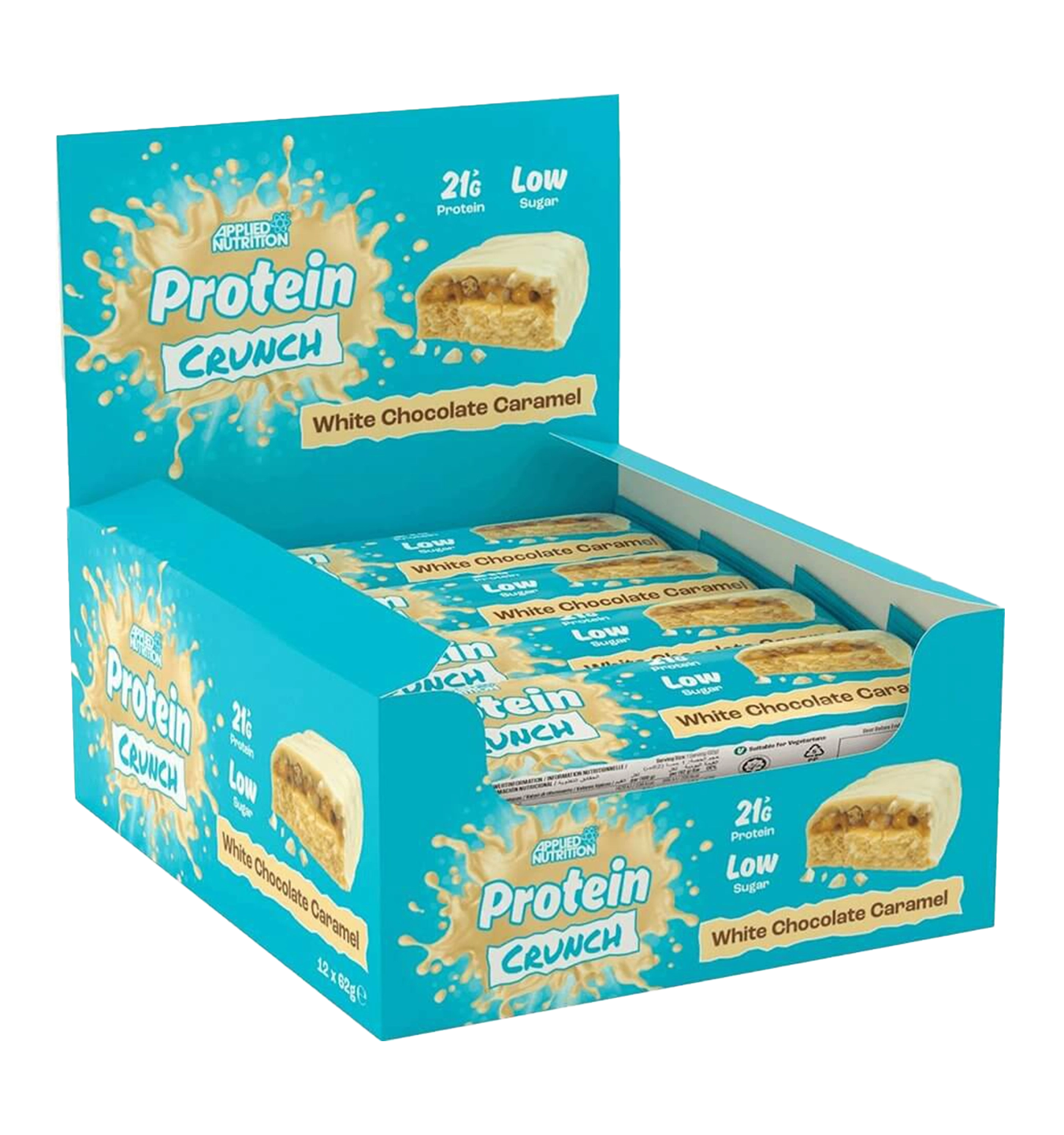 Applied Protein Bar - 12 x 62 g - White Choco Caramel