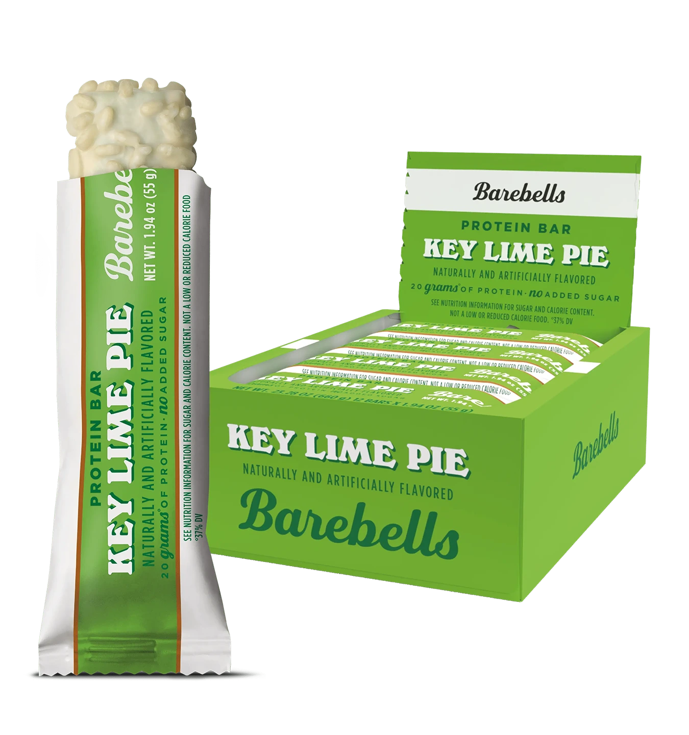 Barebell Protein Bars - 12 x 55g - Key Lime Pie