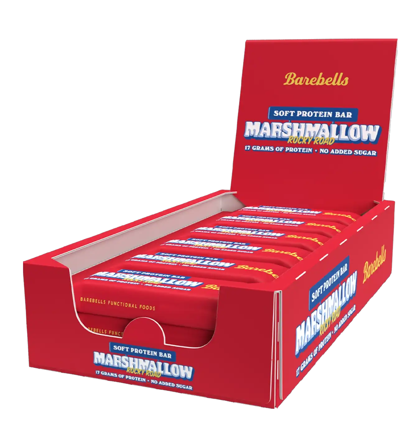 Barebell Soft Protein Bars - 12 repen - Marshmallow Rocky Road