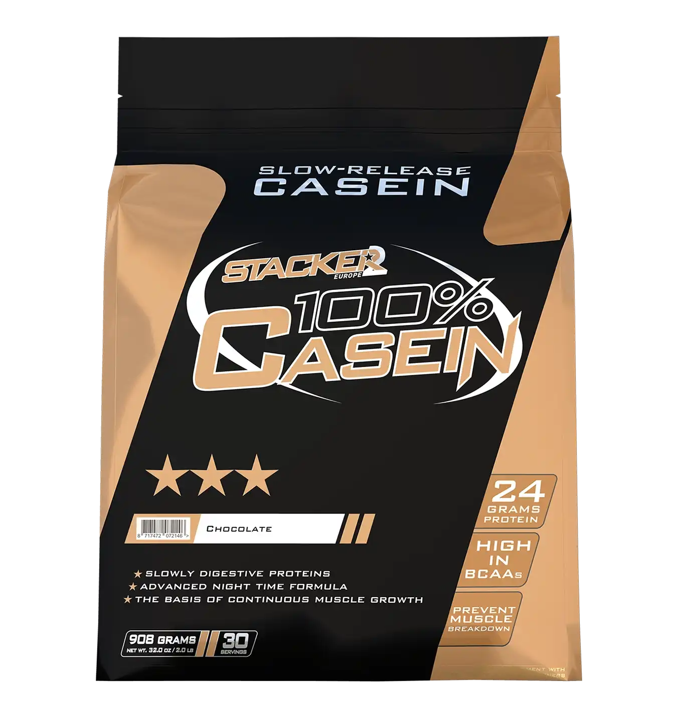 100% Casein - 908 g - Chocolade