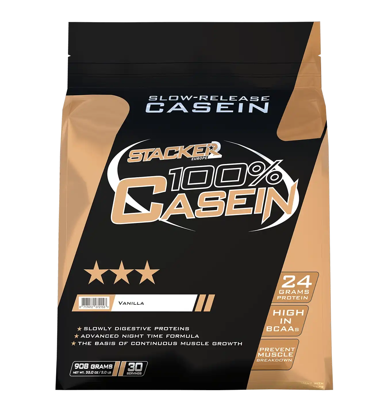 100% Casein - 908 g - Vanille