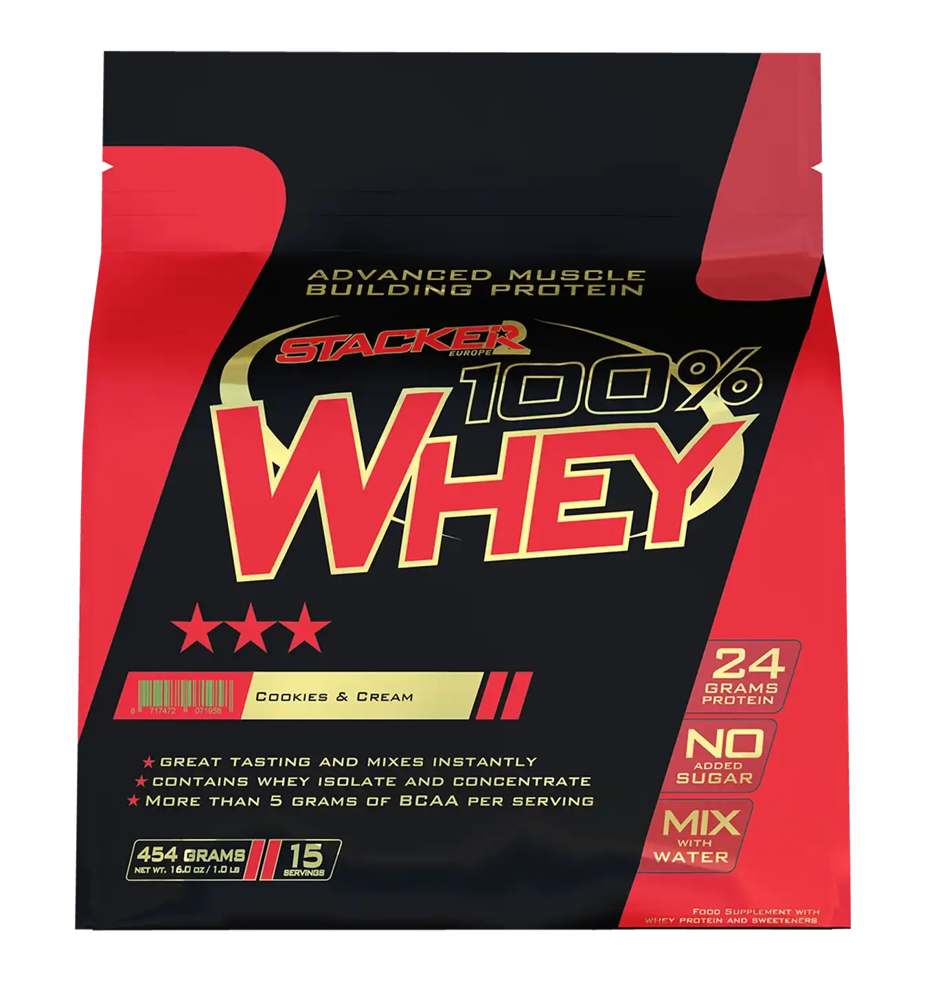 100% Whey - 454 g - Cookies & Cream