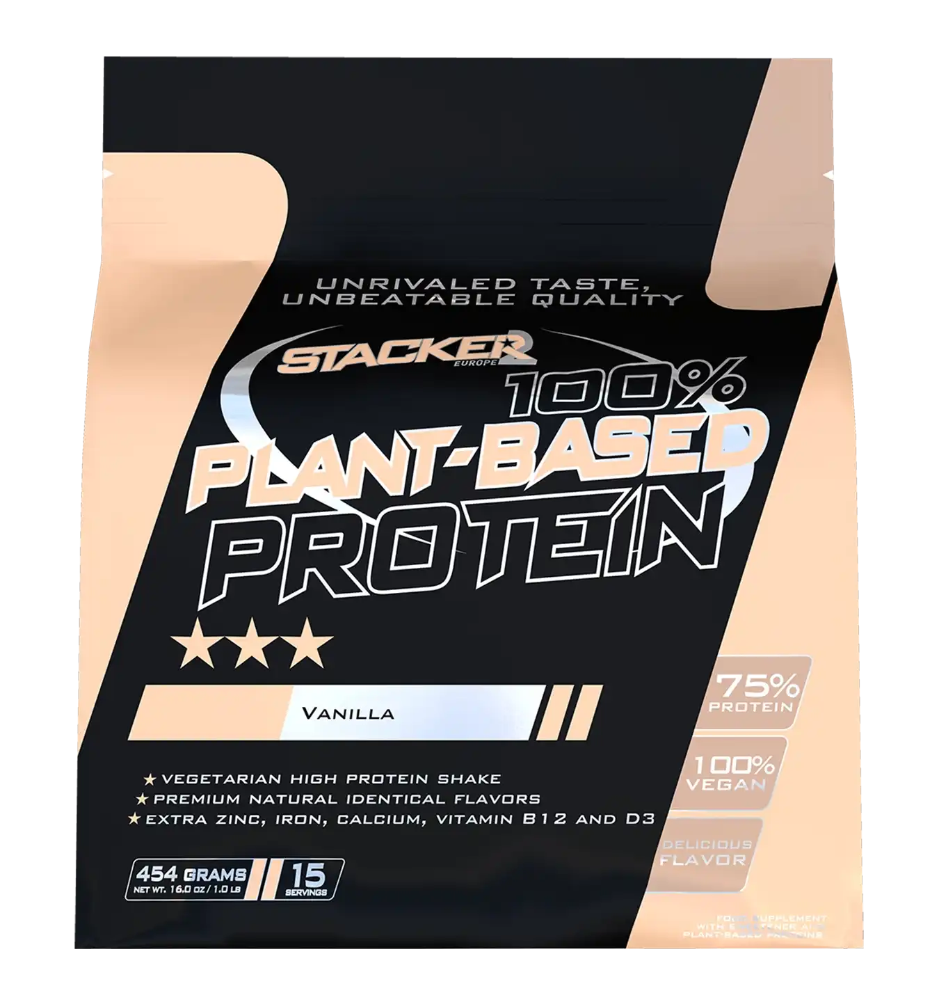100% Plant Based Protein - 454 g - Vanille