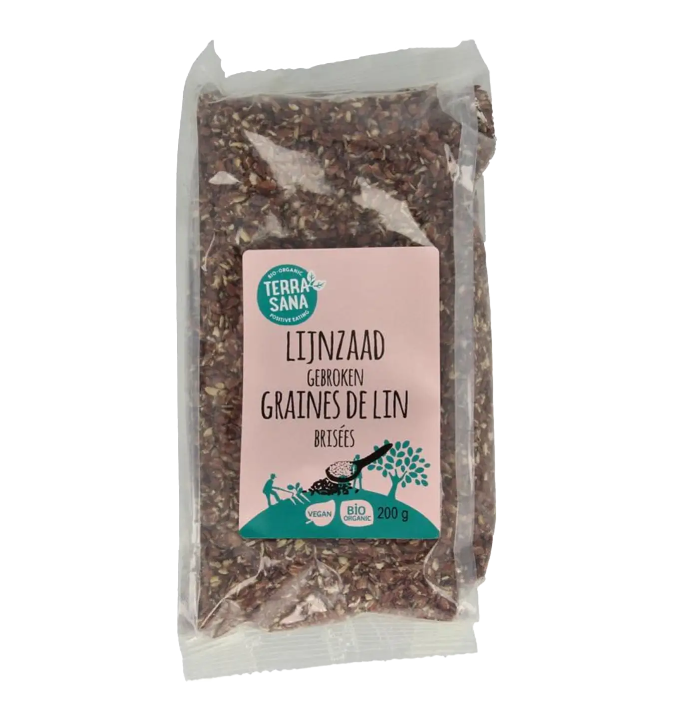 Raw Lijnzaad (Gebroken)