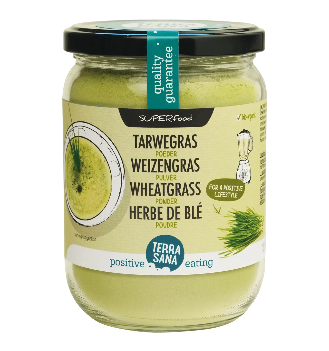 Raw Tarwegras Poeder